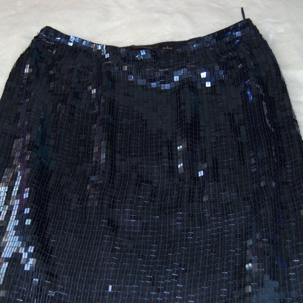 Blue sequenced size 12 skirt